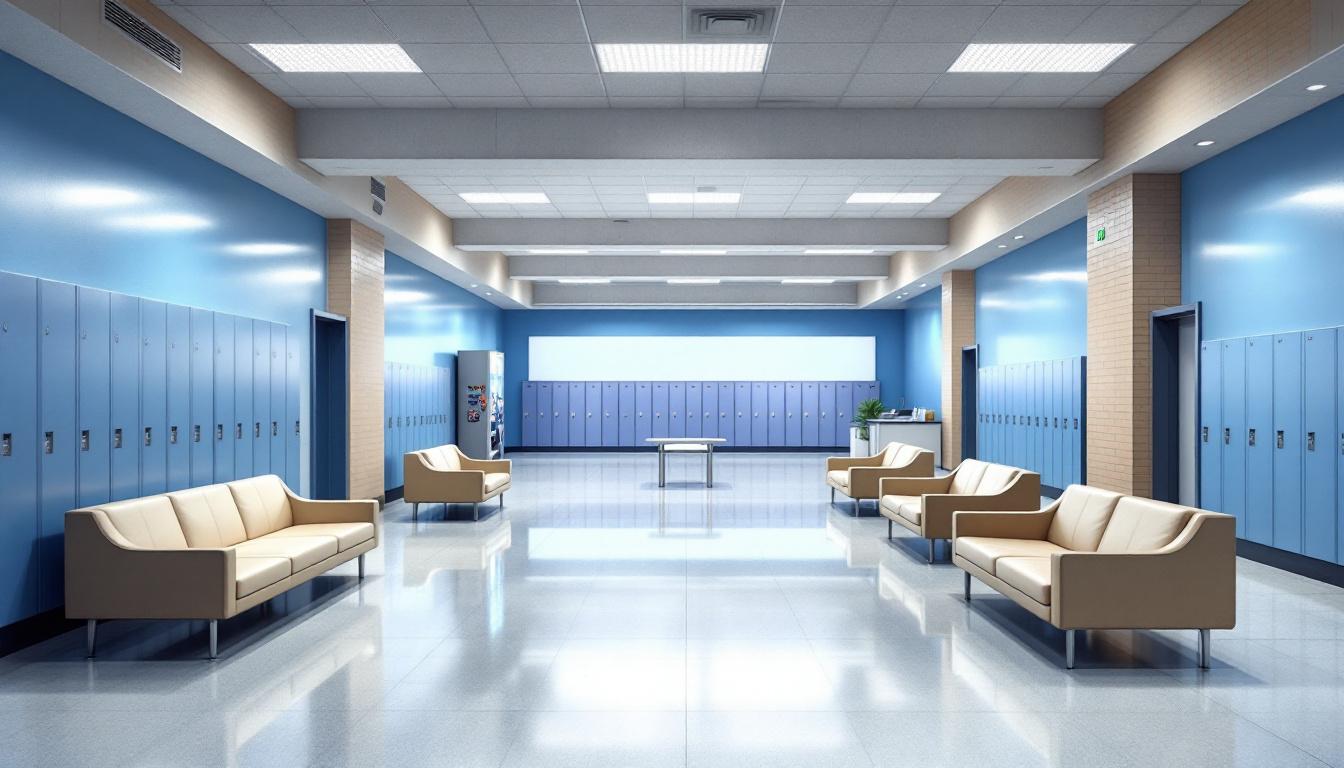 Visitation facilities and waiting area at Indian Creek Correctional Center