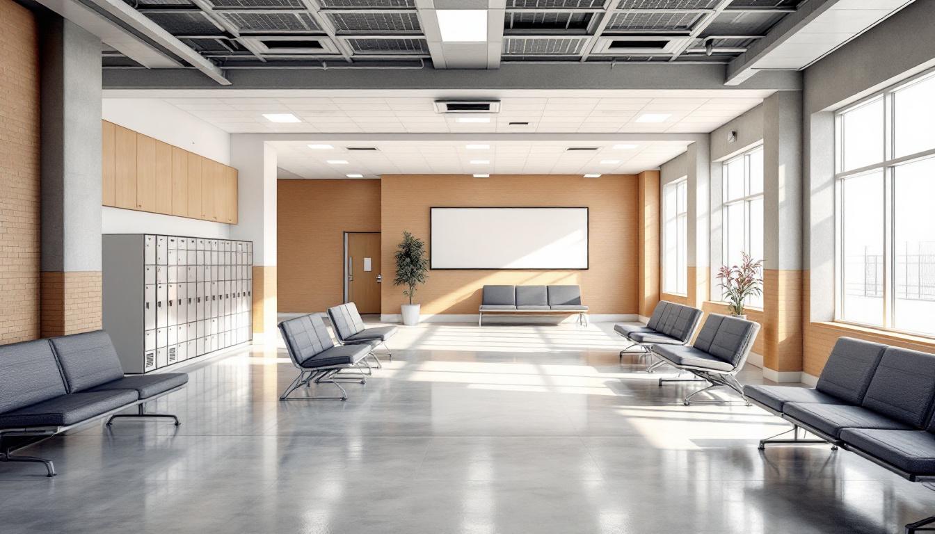 Visitation area at Middle Peninsula Regional Security