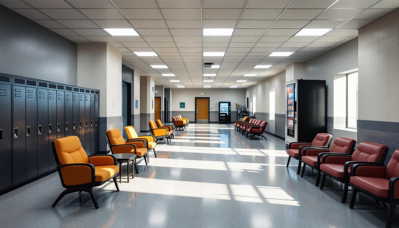 Visitation facilities and waiting area at Las Vegas Detention Center
