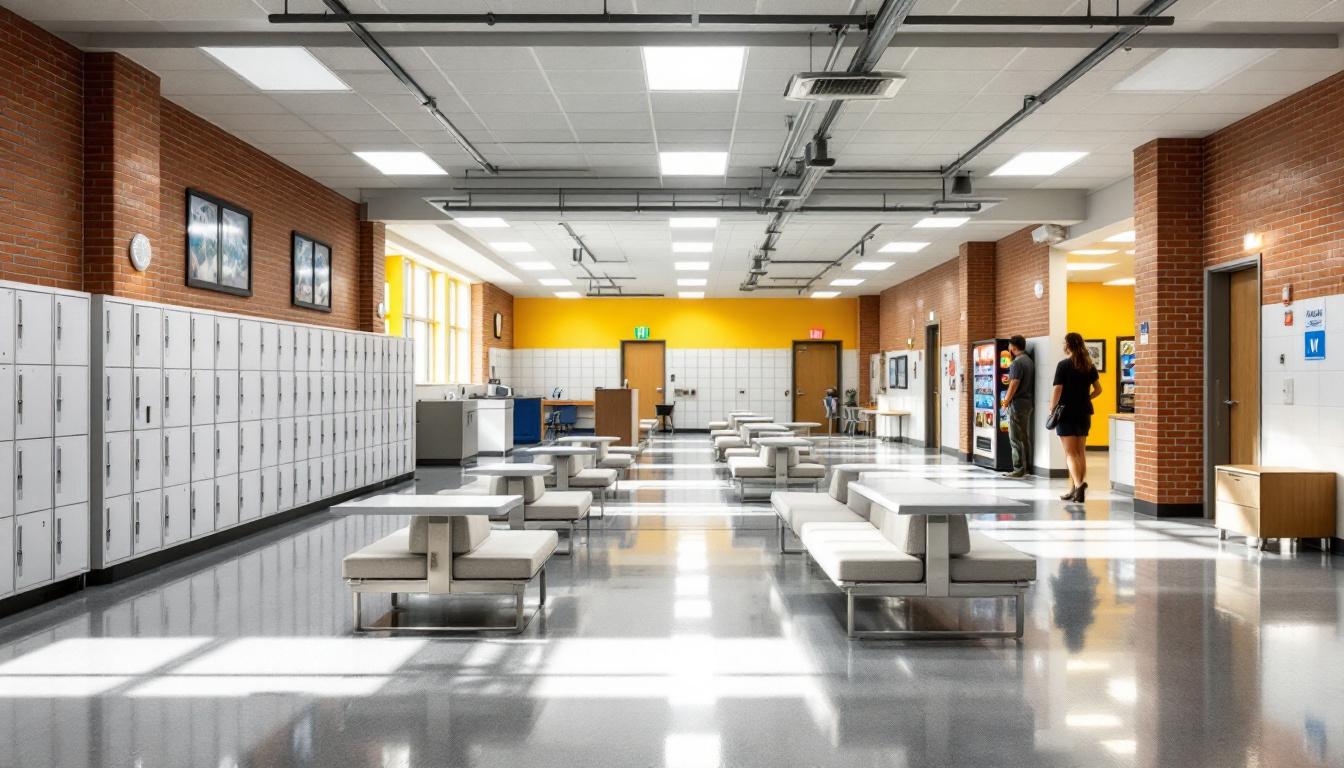 Visitation facilities and waiting area at South Florida Reception Center