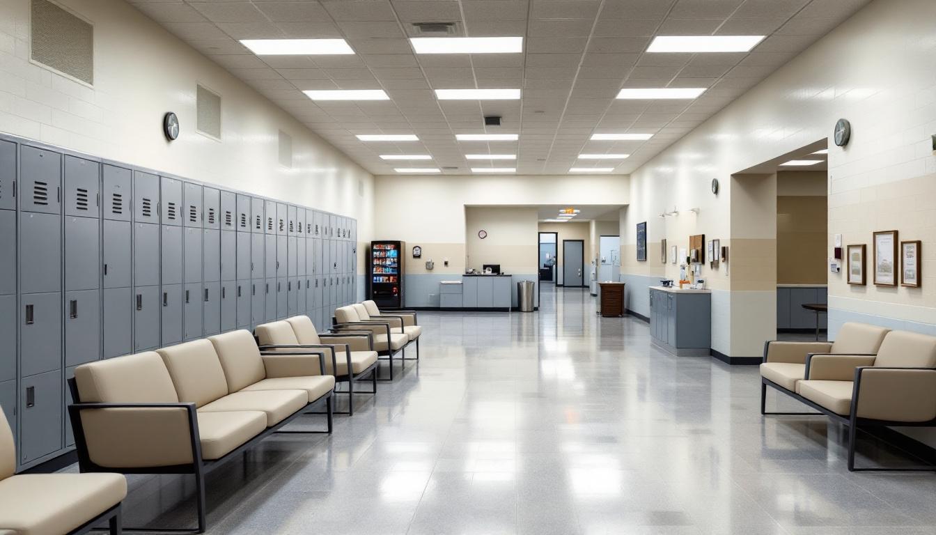 Visitation area at Avon Park Correctional Institution