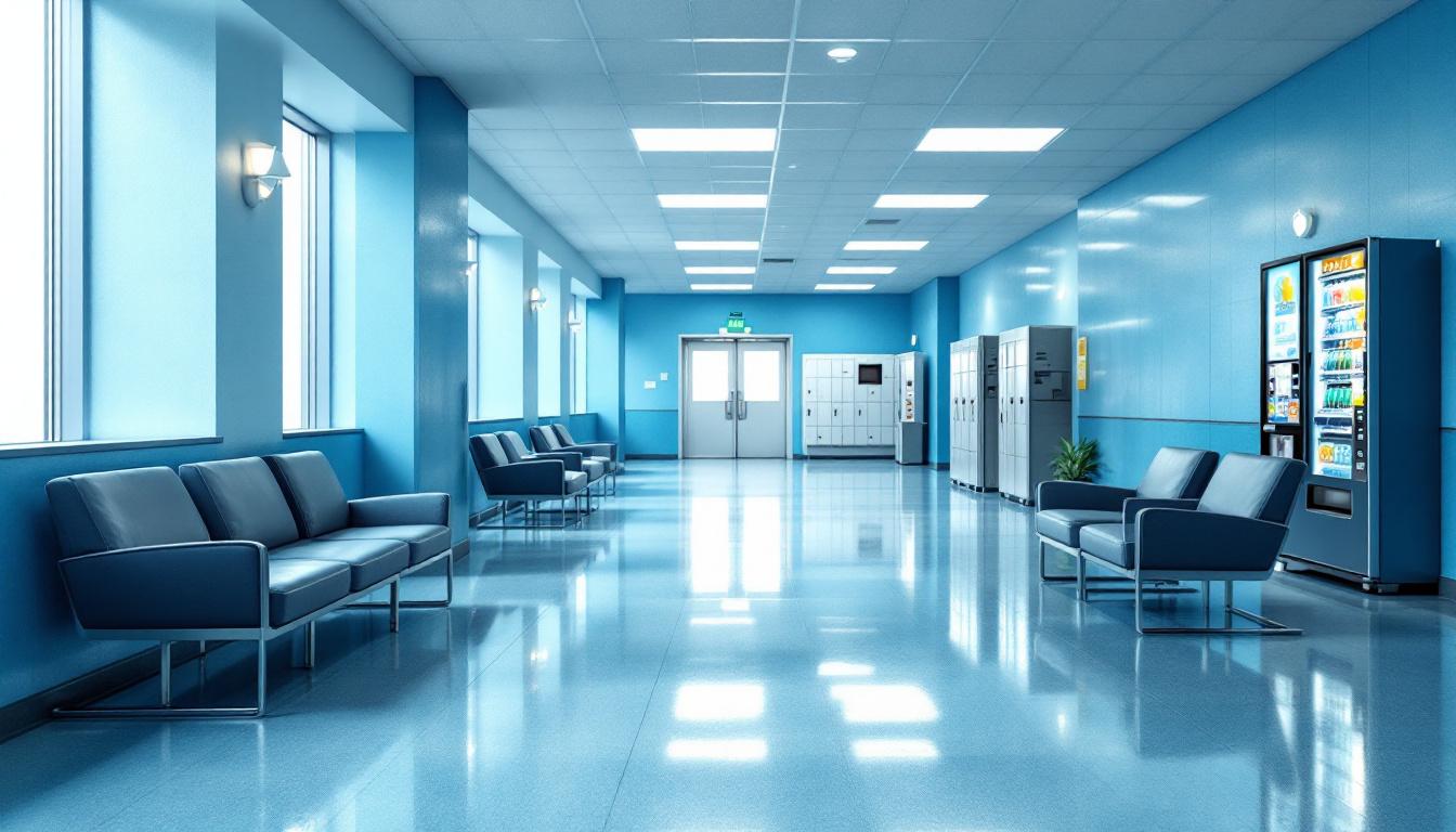 Visitation facilities and waiting area at Santa Rosa Correctional Institution
