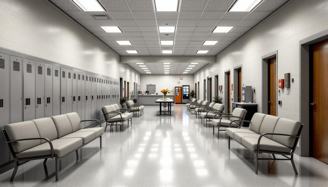 Visitation facilities and waiting area at Pasco County Jail
