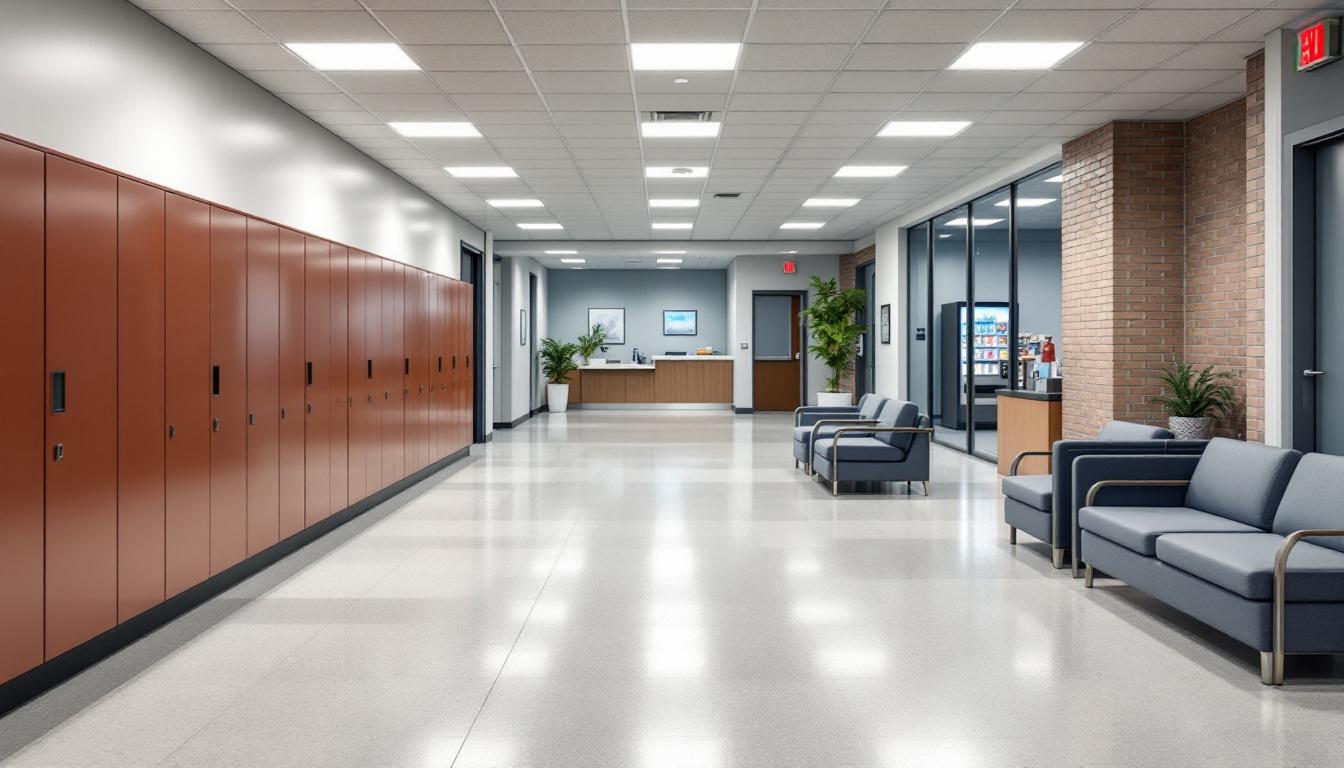 Visitation facilities and waiting area at Clay County Jail