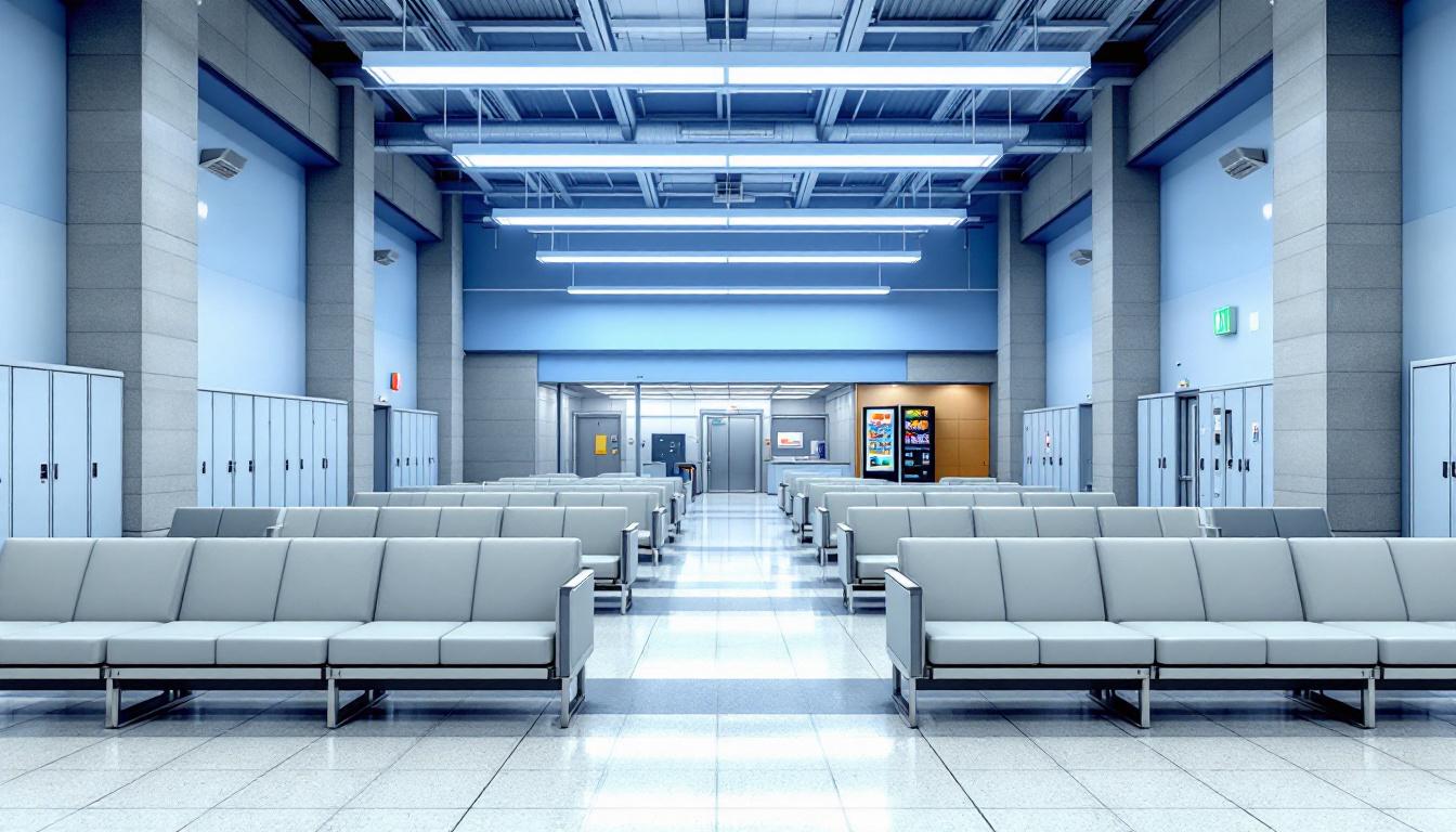 Visitation area at Duval Regional Juvenile Detention