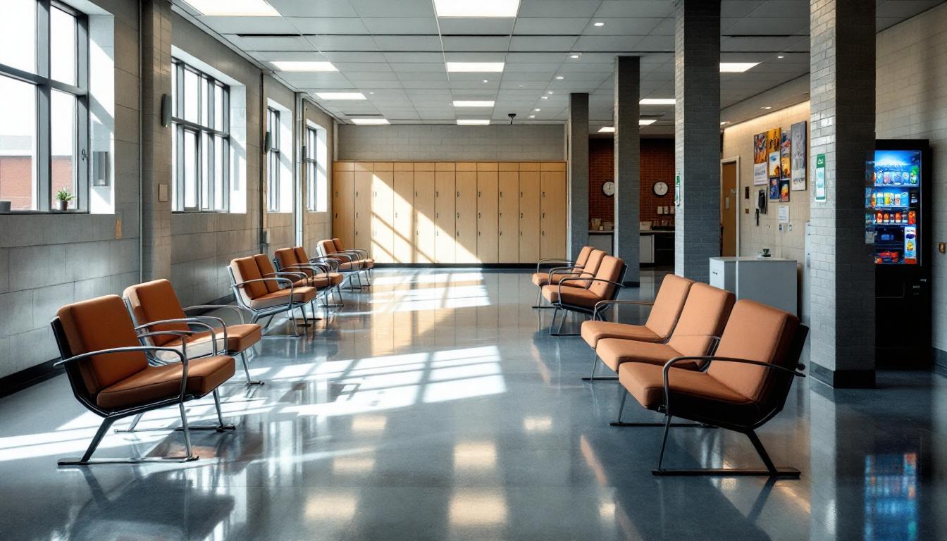 Visitation area at Hamilton Correctional Facility