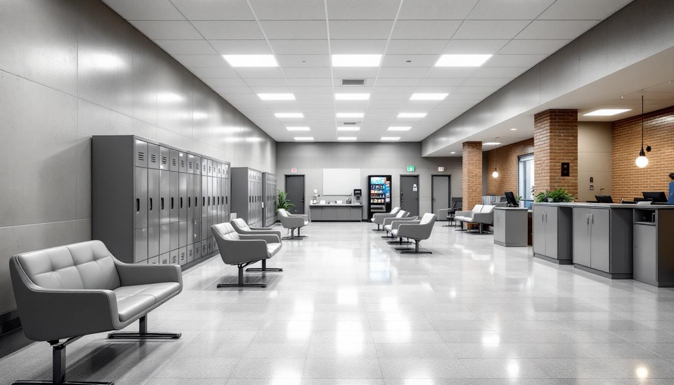 Visitation facilities and waiting area at Taylor Correctional Institution