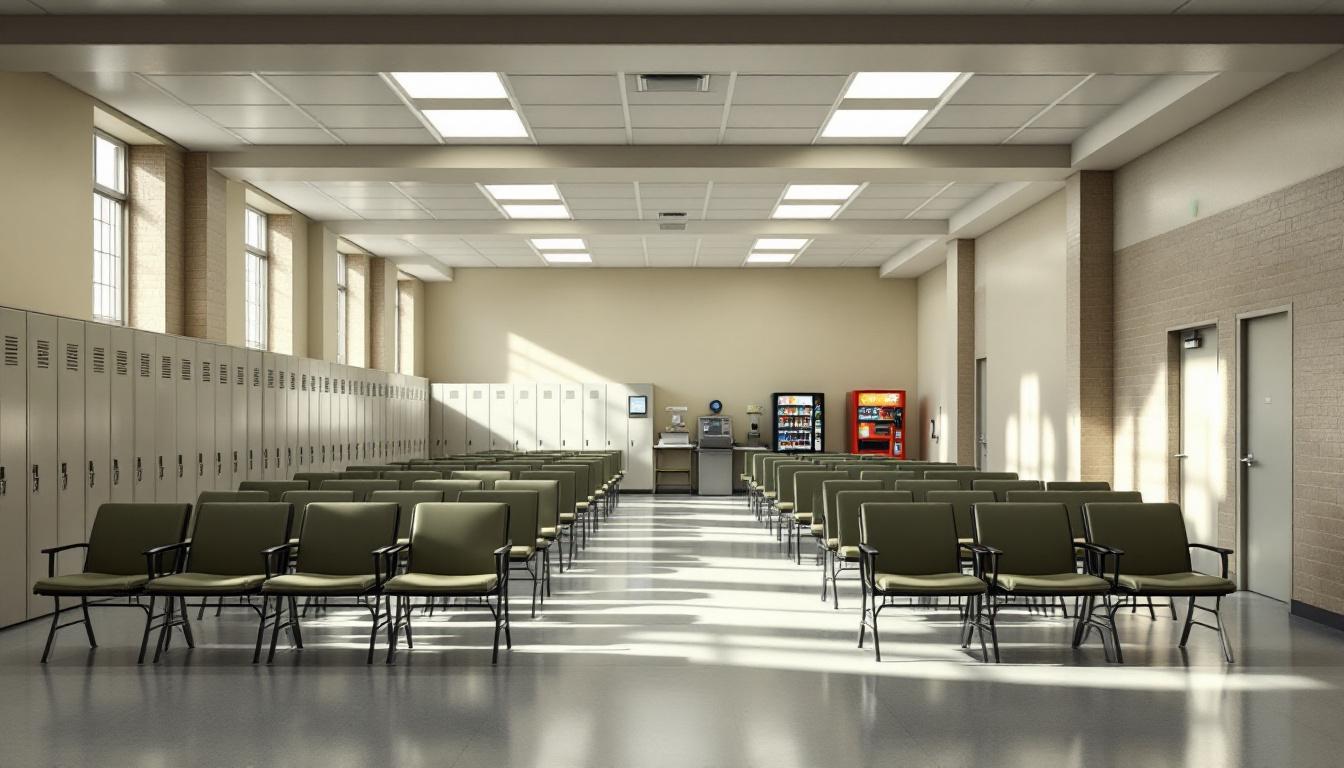 Visitation facilities and waiting area at Hillsborough County Sheriff's Office (HCSO) - Orient Road Jail