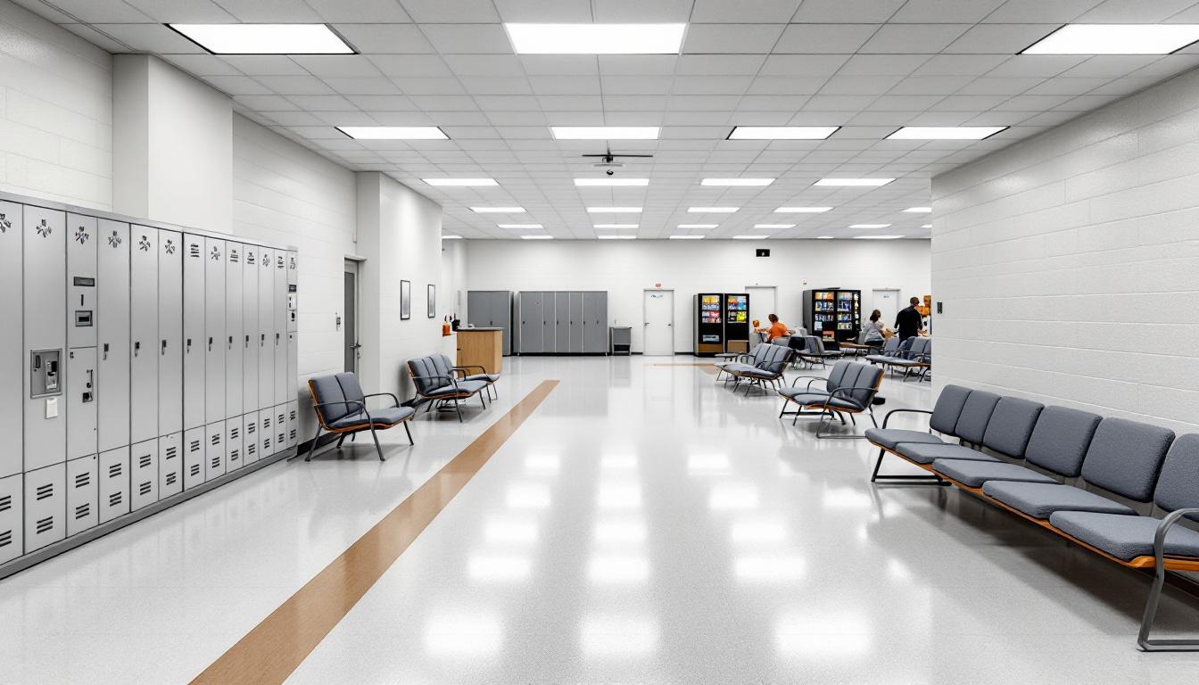 Visitation area at The Alachua County Jail